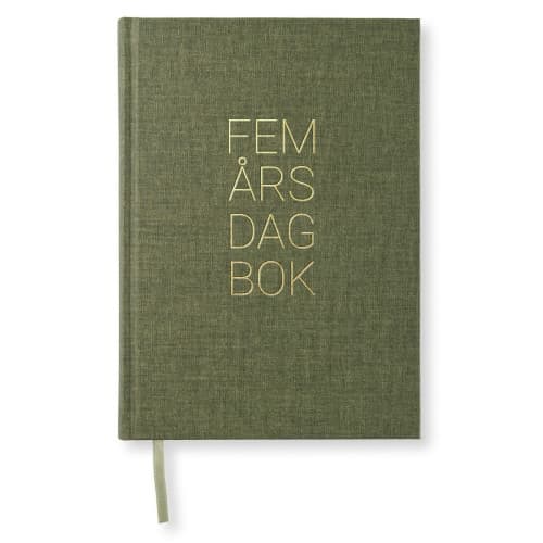 PS 5-ÅRS DAGBOK A5 Khaki Green