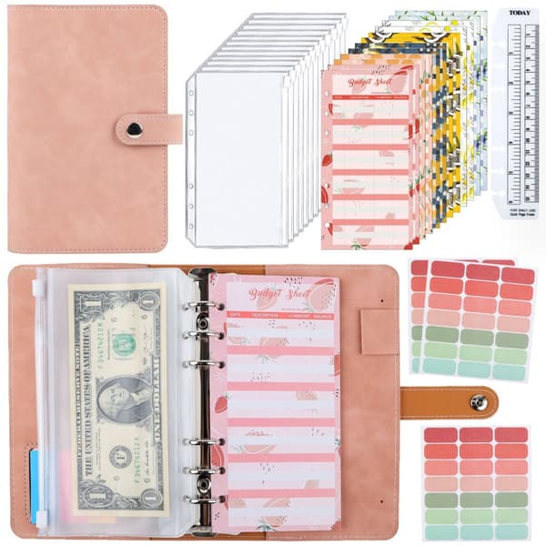 INF A6 Budget Planner med kontantkuverter 0