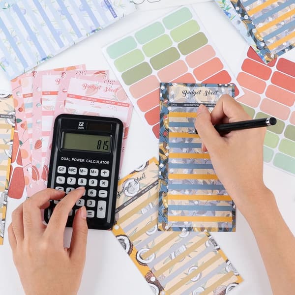 INF A6 Budget Planner med kontantkuverter 0