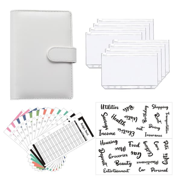 INF Macaron Binder Budget Planner Sæt 0 Hvid