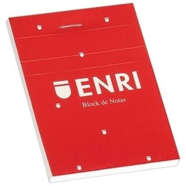 Notesblokken ENRI Rød A4 80 Ark 4 mm (5 enheder)