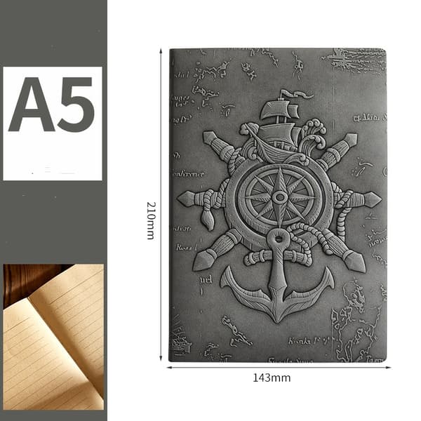 INF 3D præget nautisk journal