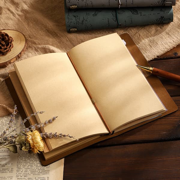 INF Notesbog i PU læder til notes
