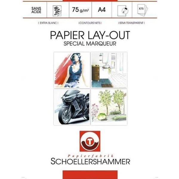 Specialmarkörspapper Block - Schoellershammer - Manga konstpapper - A4 - 75 ark - 75g/m²
