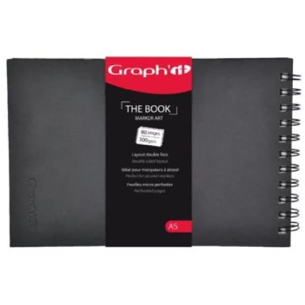 Block 'Artbook dubbelsidig A5' 80 ark GRAPH'IT