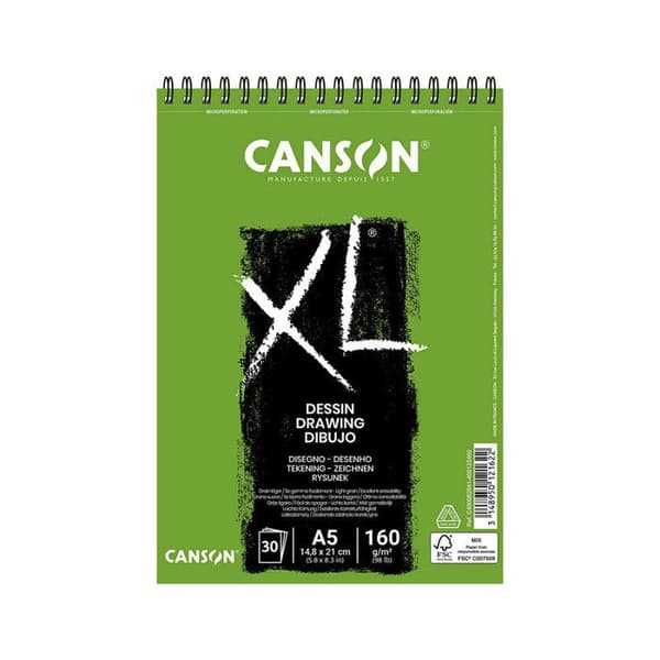 Carnet A5 - Canson - XL - 30 ark - Vit - Blandad - Vuxen