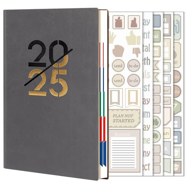 INF 2025 A5 præget notesbog