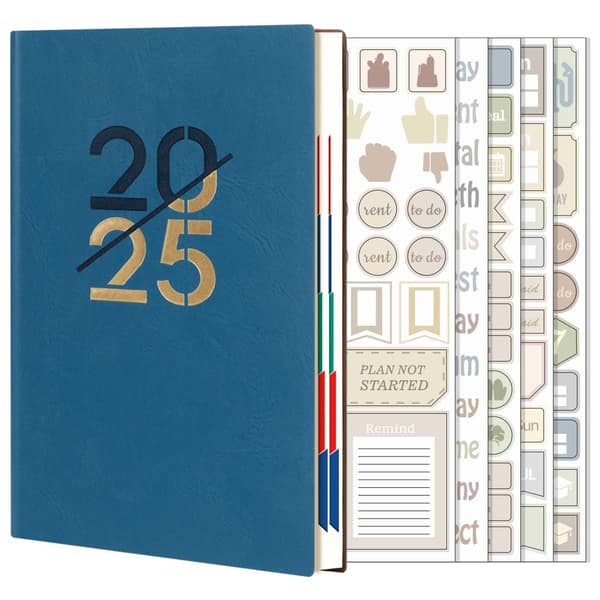 INF 2025 A5 præget notesbog