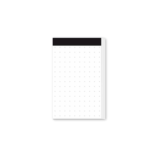 INF Musta muistikirja täytettävällä paperilla (50 arkkia) Dot matrix refill