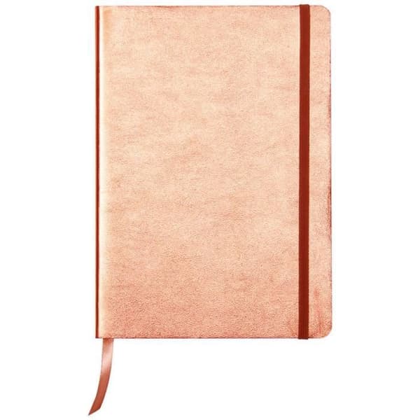 Carnet A5 - CLAIREFONTAINE - CUIRISÉ - 144 sidor linjerade - Lammimitation - Färg Koppar