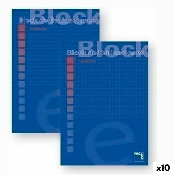 Anteckningsblock Pacsa Blå A4 50 Blad 4 mm (10 antal)