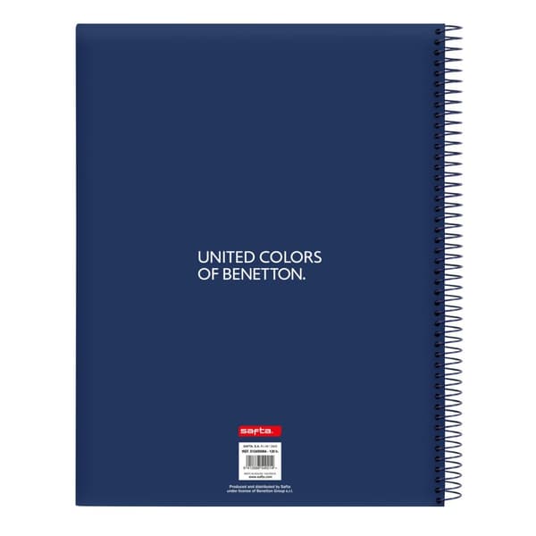 Anteckningsbok Benetton Cool Marinblå A4 120 Blad