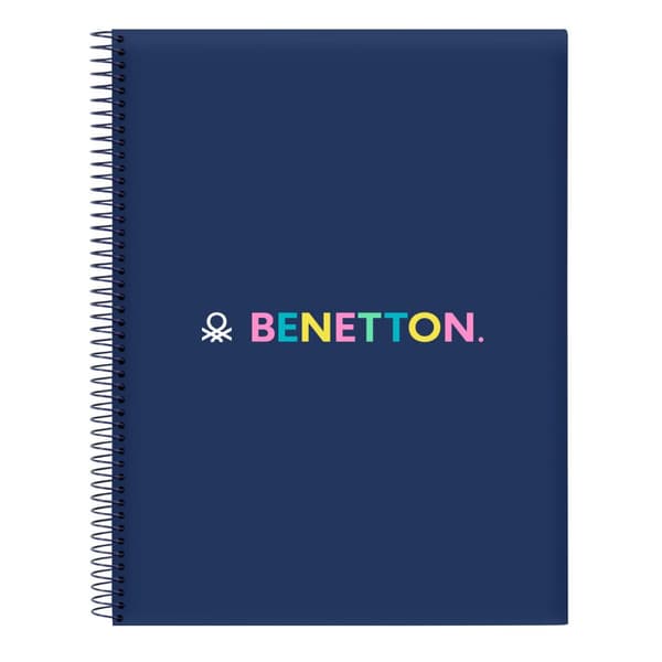 Anteckningsbok Benetton Cool Marinblå A4 120 Blad