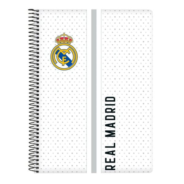 Anteckningsbok Real Madrid C.F. Vit Grå A5 80 Blad