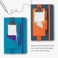 Miniatyrbild 3 av 4: Anteckningsbok - loggbok If Bookaroo Urklipp för anteckningsblock Turkos