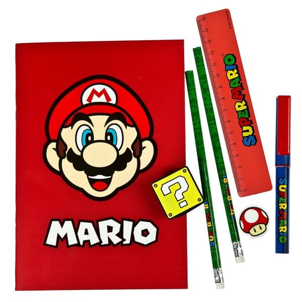 Block- och pennset 7-delar - Super Mario
