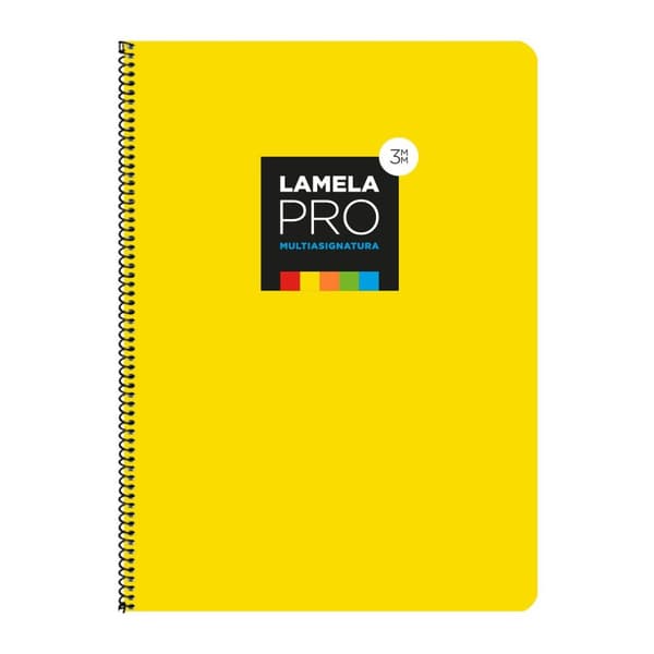 Notesbog Lamela Gul A4 5 enheder