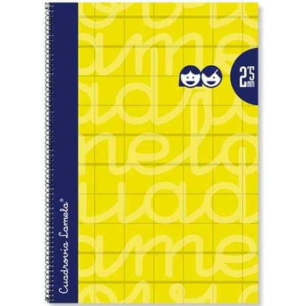 Notesbog Lamela 4 mm Gul Din A4 5 Dele 80 Ark
