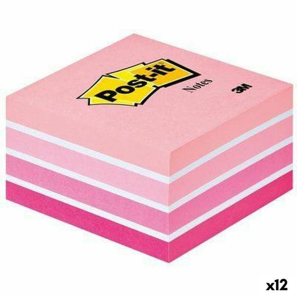 Notesblokken Post-it 76 x 76 mm Pink 450 Ark (12 enheder)