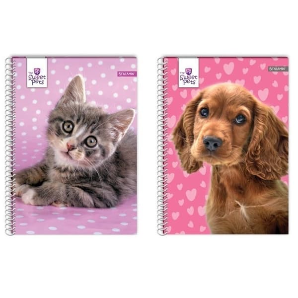 Anteckningsbok 2-pack - Hund och Katt