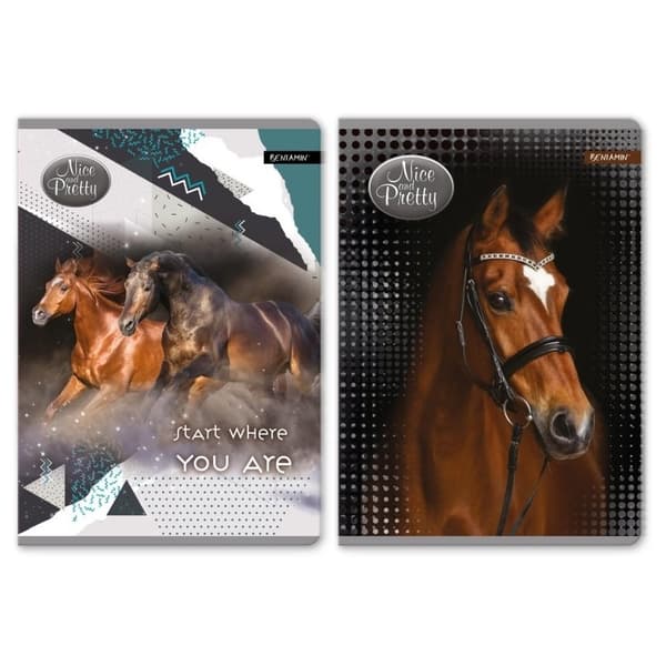 Anteckningsbok A5 2-pack - Hästar
