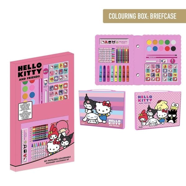 Hello Kitty colouring stationery set