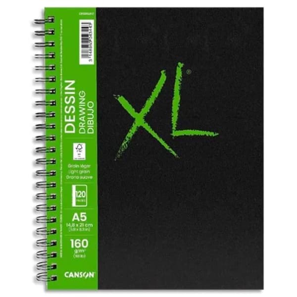 Canson XL anteckningsbok - Ritning - A5 - 160 g - 60 ark