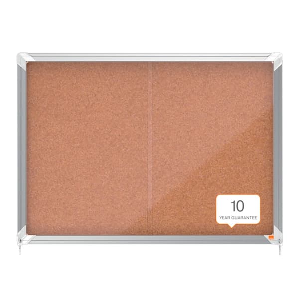 Nobo Premium Plus 8xa4 Interior Interior Kork Overflade Vitrine Med Skydedør