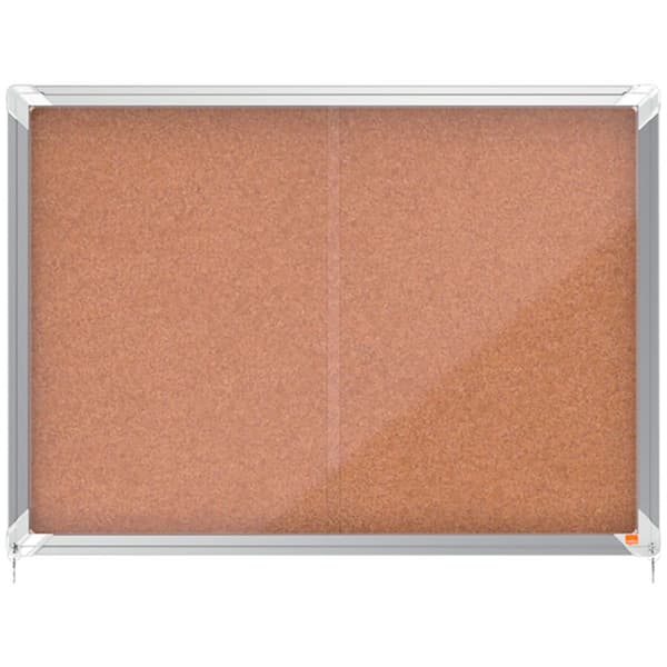 Nobo Premium Plus 8xa4 Interior Interior Kork Overflade Vitrine Med Skydedør
