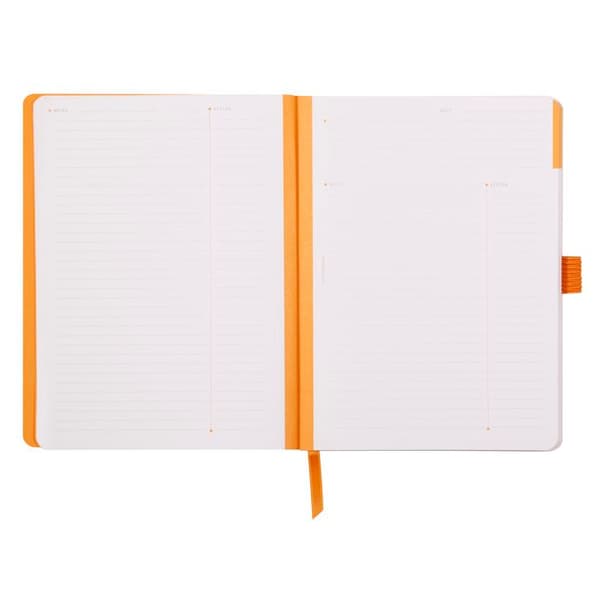 Mikroperforerad pappersanteckningsbok med resår + Rhodia Meeting-penna