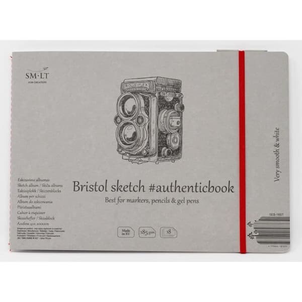SM-LT Notebook- Ritning - Bristol - 24,5x17,6cm - 18 ark - 185 gsm