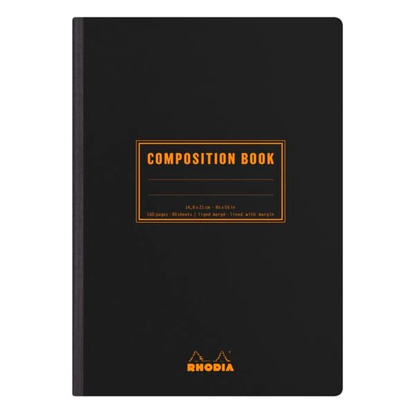 Cahier A5 - Rhodia - Classic Composition - 160 sidor - Ej mikroborrad - Linjärt 7 mm
