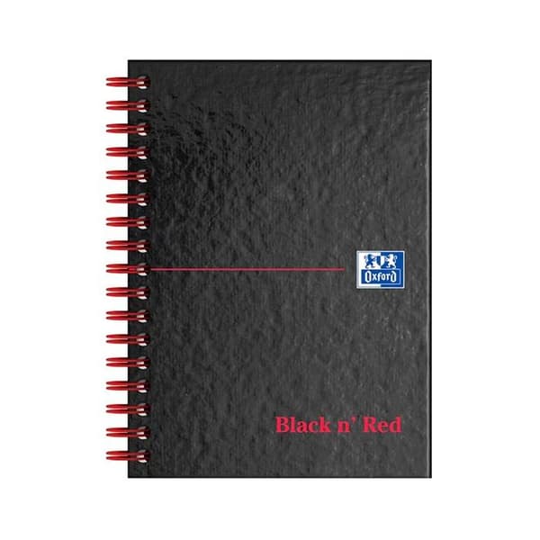 Black n' red anteckningsbok - Pavilion DV5208tu - Oxford Spiral anteckningsbok med hårt omslag i A6-format