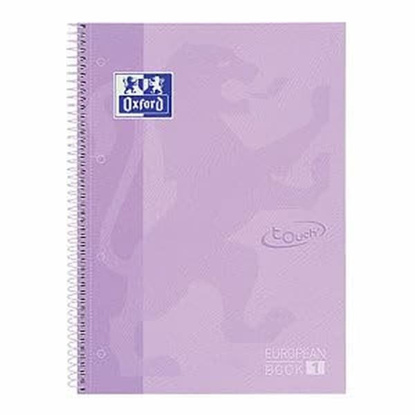 Anteckningsbok Oxford EUROPEANBOOK 1 Lavendel Bakverk A4+ 80 Blad 5 Delar (2 antal)
