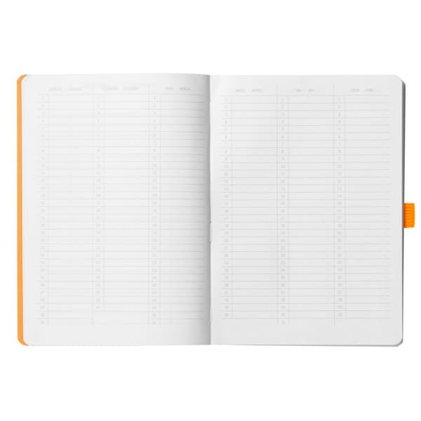 Soft dot notebook 240 A5-sidor med vitt Rhodia målbokspapper