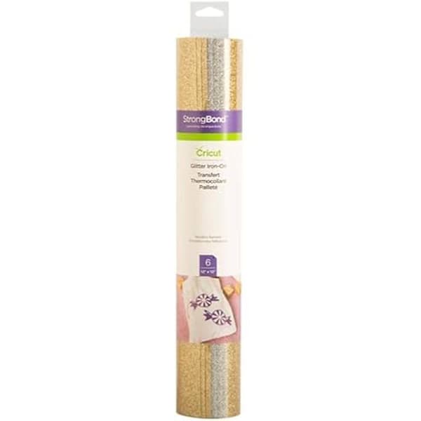 Glitteröverföringsprov - CRICUT - Flerfärgad - 6 ark - 30,5 cm x 30,5 cm - Glitterfinish