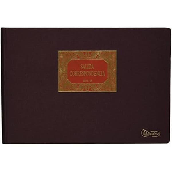 Avlång bok - MIQUEL RIUS - Modell 5043 - Röd färg - Blandat brevpapper