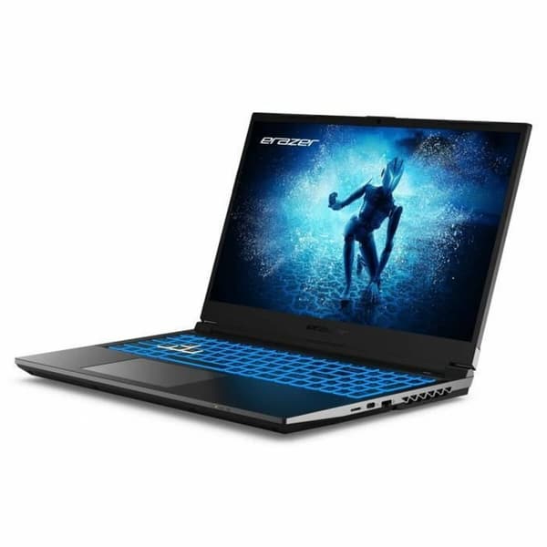 Laptop Erazer Secretary P60i 15,6" i5-12450H 16 GB RAM 512 GB SSD Azerty Ranska Musta