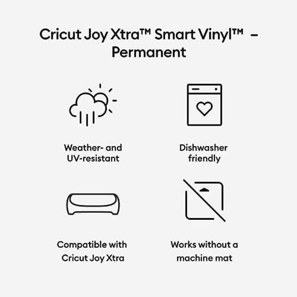 Smart Vinyl - Cricut - Joy Xtra - Permanent - 36" - Väderbeständig