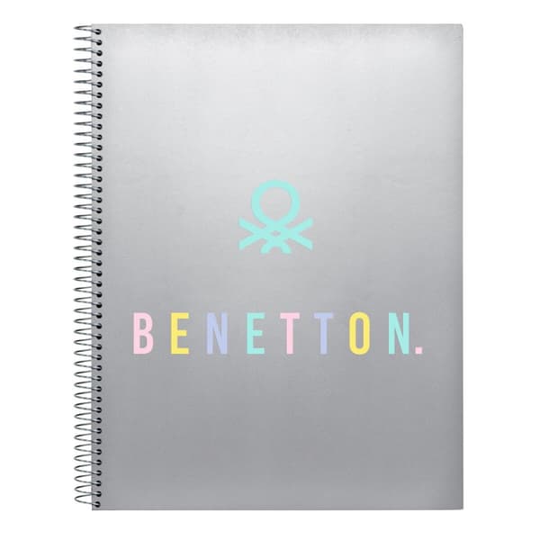Muistikirja Benetton Silver Hopeinen A4 120 Levyt
