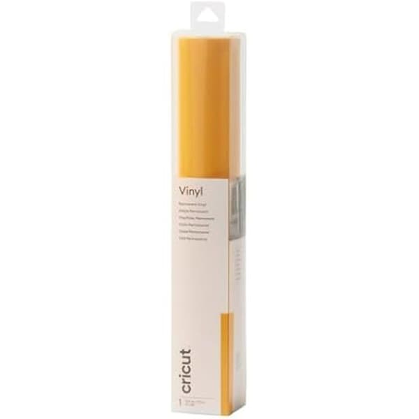 Permanent vinyl - CRICUT - Corn Yellow - 30,5 cm x 122 cm - Tar bort utan rester - Lätt att applicera