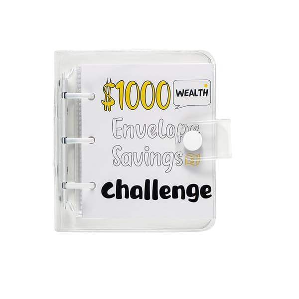 INF Money Saving Challenge Book - Mini PVC-mappe, $500 mål