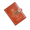 Miniatyrbilde 3 av 4: INF B6 tykk journal med lås, vintage skipshjuldesign
