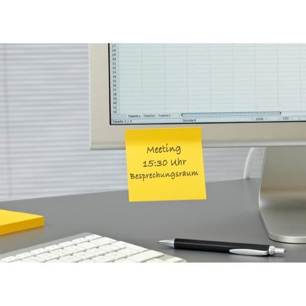 POST-IT Super Sticky anteckningsblock - Påsklilja gul