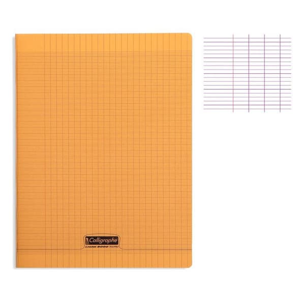Cahier - CALLIGRAPHE - 24x32 cm - 48 sidor - Seyès - 90g - Orange