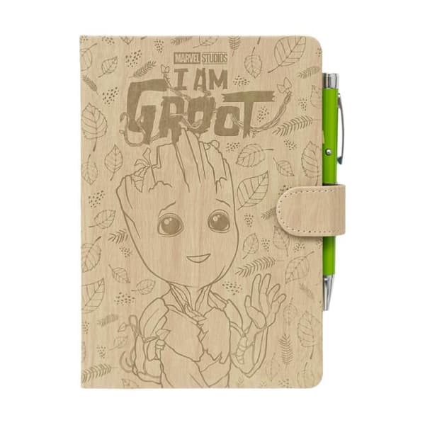 I Am Groot Marvel A5 Notebook I Am Groot med projektorpenna