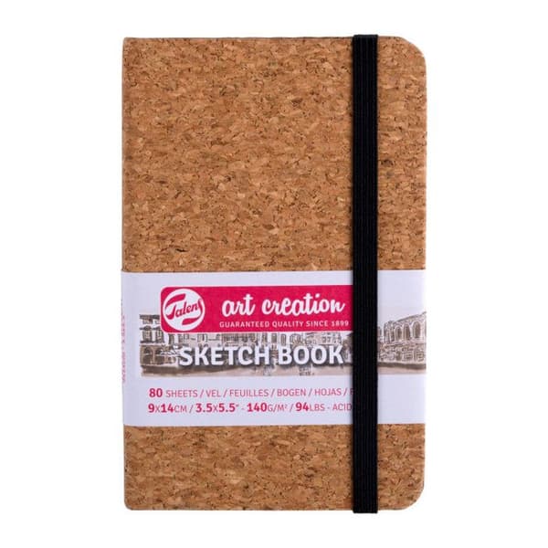 Skissblock - ROYAL TALENS - 9x14cm - 80 sidor - Korkomslag - Ekologisk