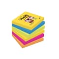 Miniatyrbild 1 av 3: Bloc-notes - POST-IT - Färger Rio - 76 x 76 mm - Paket med 6 - Super Sticky