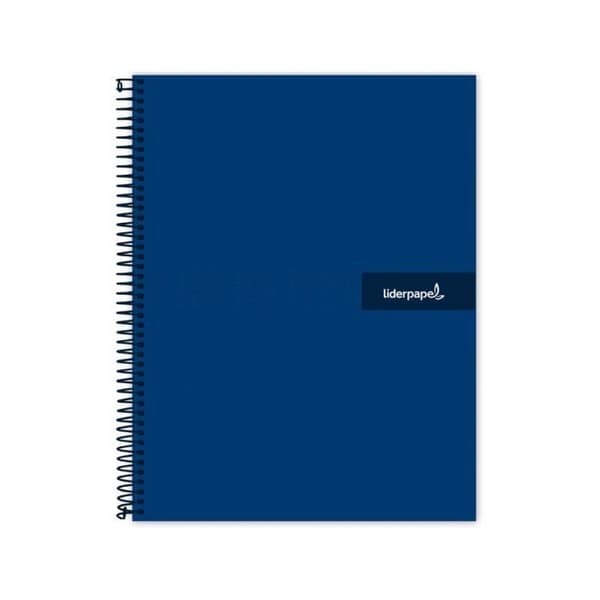 Cahier spirale liderpapel crafty omslagsstansad a5 240s 90g/m2 5x5mm mikroperforerad 6 hål färg marinblå