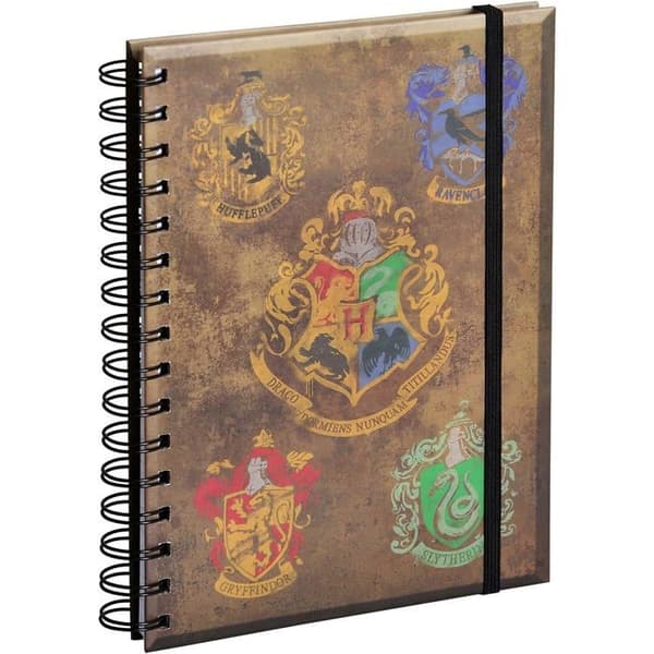 A5-anteckningsbok - Harry Potter - Hogwarts-tryck - Blandat - Barn - 14,8 x 21 cm